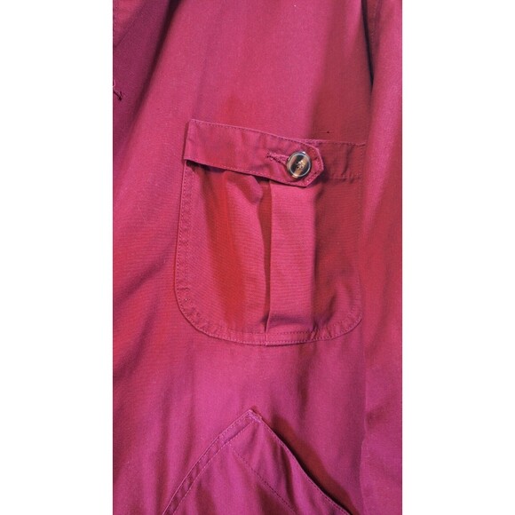 Vtg G.F.C. GENUINE ARTICLE Cotton Leather Collar Barn Field Chore Coat Women's L - Picture 11 of 14